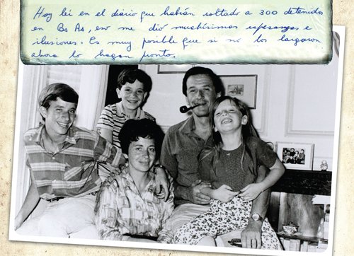 Hugo, Sergio, Betina Tarnopolsky y Blanca Edelberg