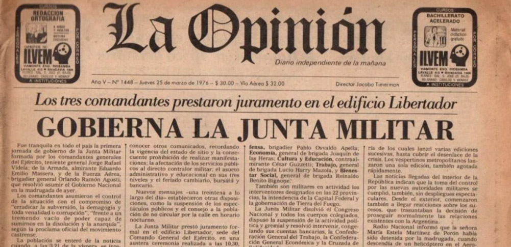 La Opinión, Timerman y la dictadura